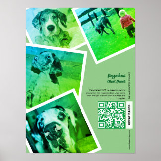 Great Dane Kennel Promotion Poster