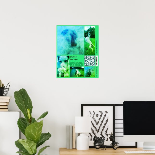 Great Dane Kennel Promotion poster Template  (Home Office)