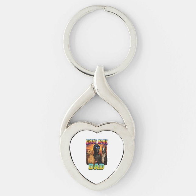 Great Dane Key Ring (Front)