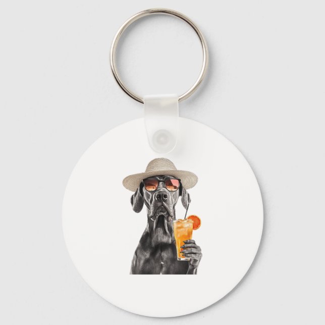 Great Dane Key Ring (Front)