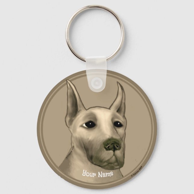 Great Dane  Key Ring (Front)