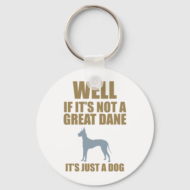 Great Dane Key Ring (Front)