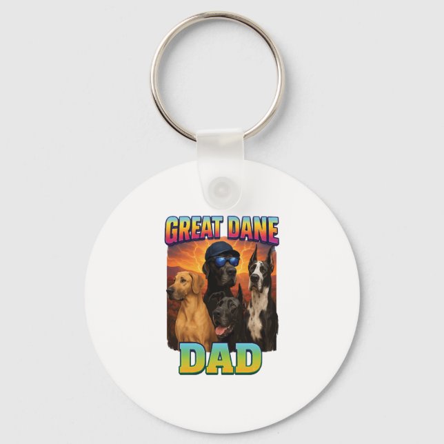 Great Dane Key Ring (Front)