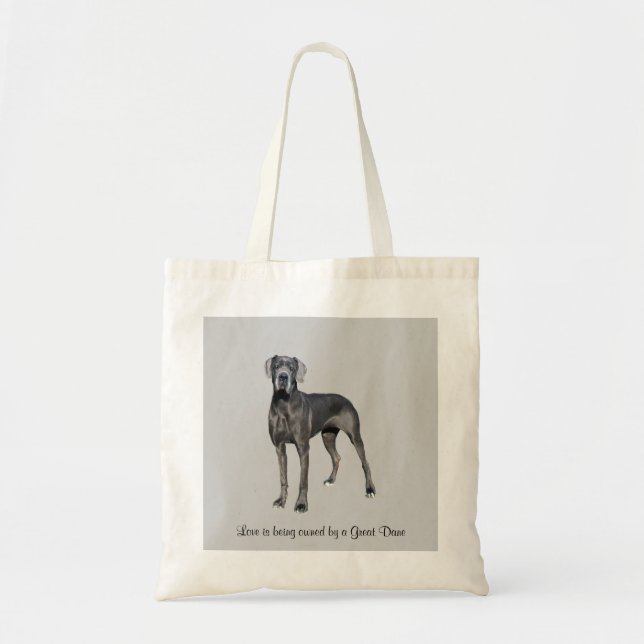 Great Dane King of Dogs Tote Bag (Front)