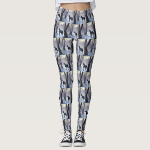 Great Dane Let It Snow Christmas Leggings