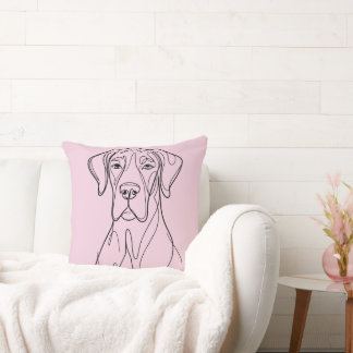 Great Dane Linedrawing  Cushion