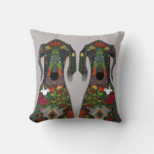 Great Dane love grey Cushion