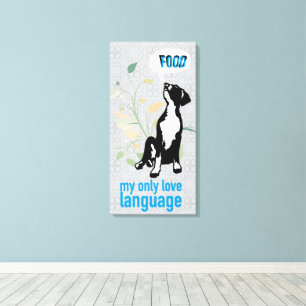 Great Dane Love Language  Canvas Print