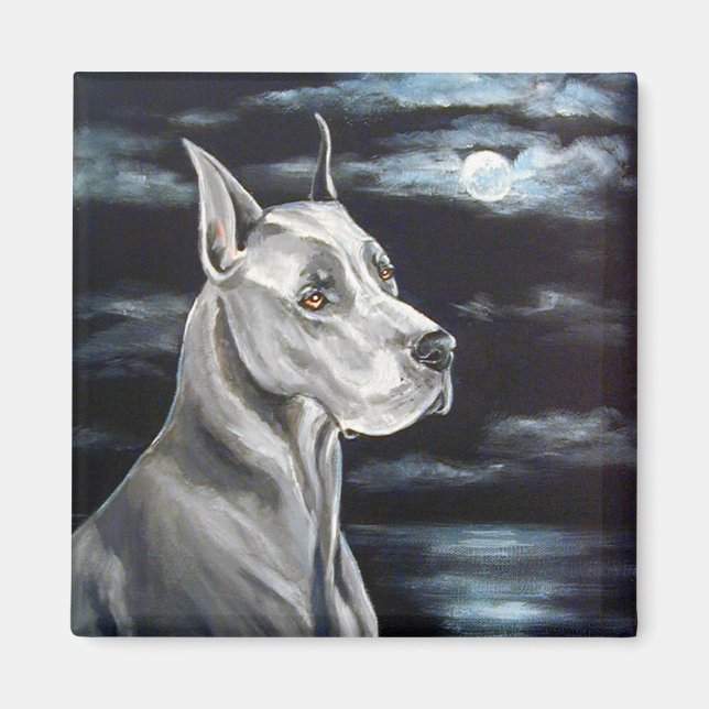 Great Dane Magnets - Blue Dane (Front)