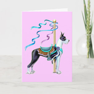 Great Dane Mantle Carousel - Customised Card