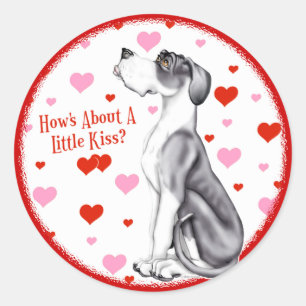 Great Dane Mantle UC Kiss Sticker