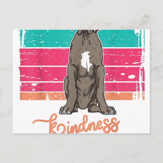 Great Dane Men & Woman Announcement Postcard (Front)