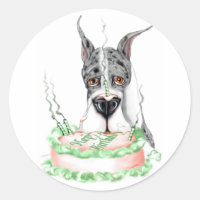 Great Dane Merle Birthday Cake