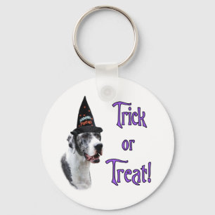 Great Dane (merle) Trick Key Ring