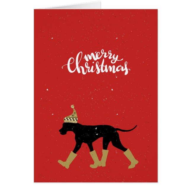 Great Dane Merry Christmas (Front)