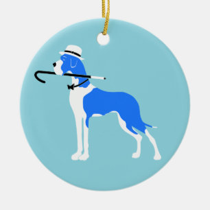 Great Dane Mister Ceramic Tree Decoration