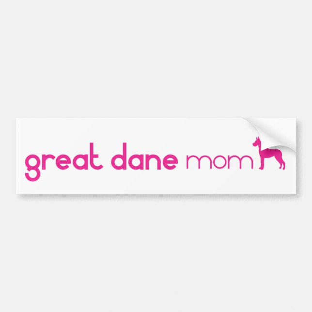 Great Dane Mum Bumper Sticker (Front)