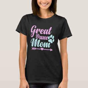 Great Dane Mum Dog  Mama Women Girls Cute T-Shirt