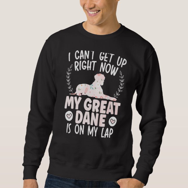 Great Dane Mum Flower Silhouette Sweatshirt (Front)