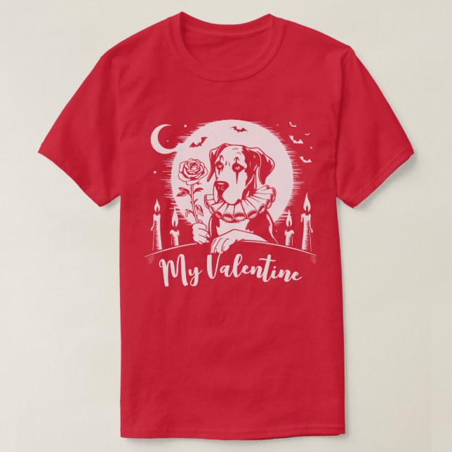 Great Dane "My Valentine" T-Shirt (Design Front)