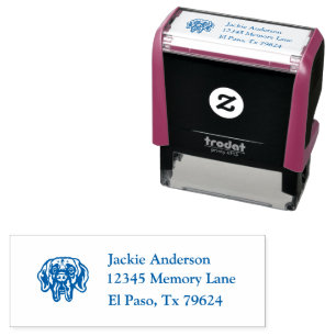 GREAT DANE   Name & Return Address Self-inking Stamp