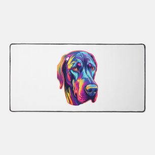 Great Dane Neon Design Desk Mat