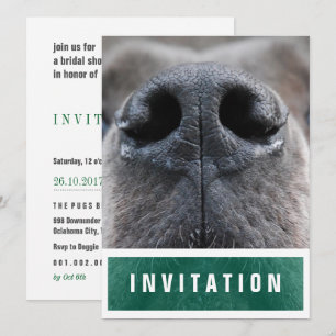 Great Dane Nose up Invitation