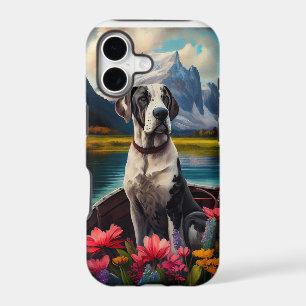 Great Dane on a Paddle: A Scenic Adventure