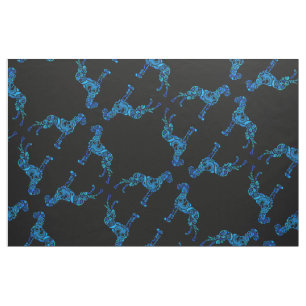 Great Dane on black Fabric