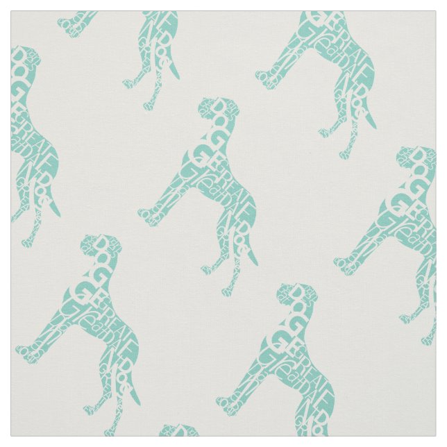 Great Dane patterntypo Fabric (Swatch)