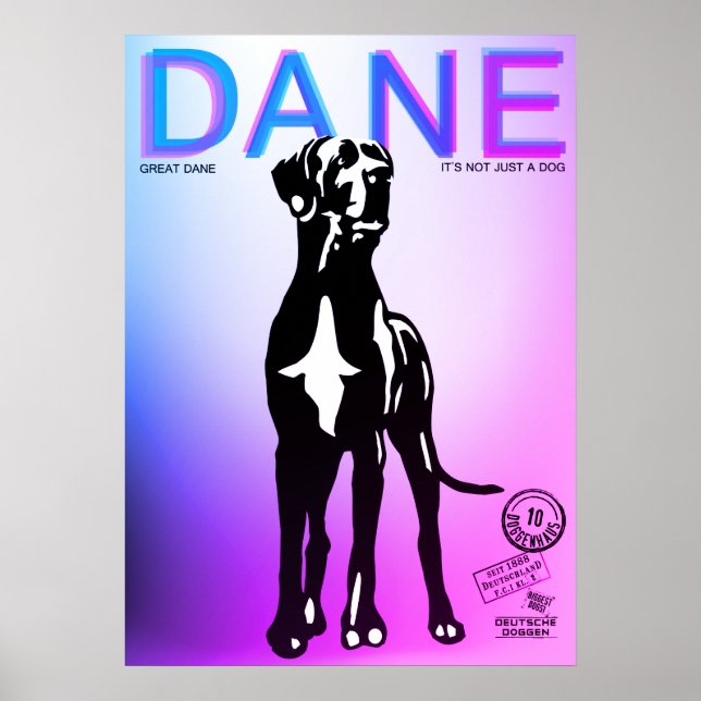 Great Dane Poster (Front)