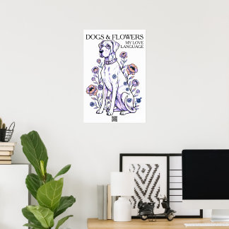 Great Dane Poster Love Language