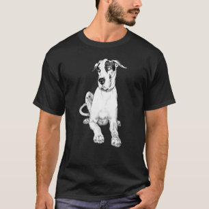 Great Dane Pouting Harlequin T-Shirt