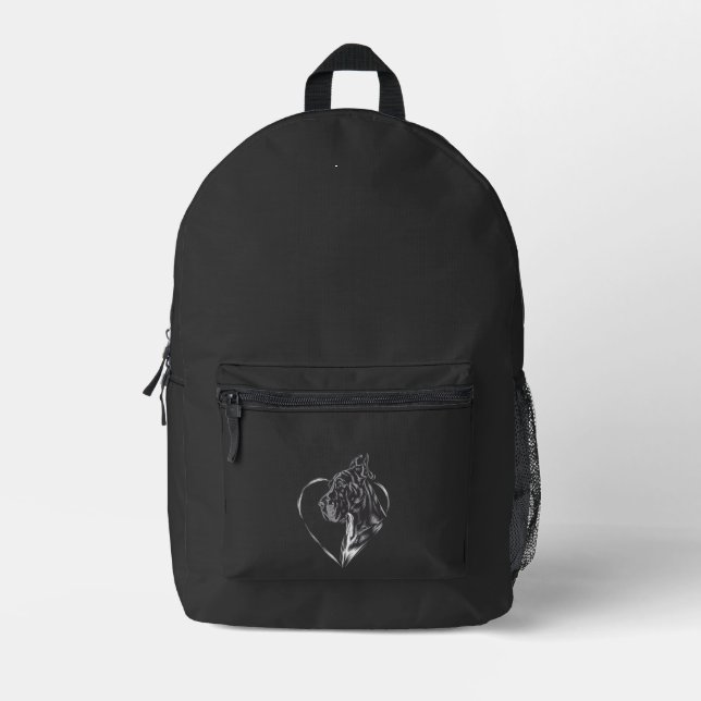 Great Dane  Printed Backpack (Front)