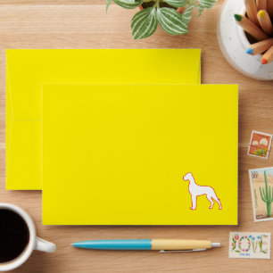 Great Dane red white Envelope