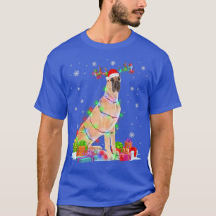 Great Dane Reindeer Christmas Lights Funny Dog Xma T-Shirt