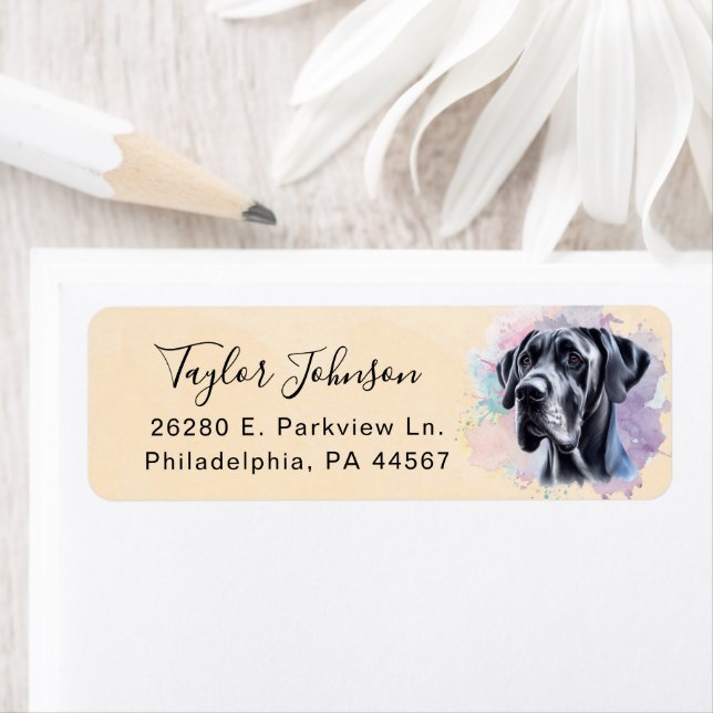 Great Dane Return Address Label (Insitu)