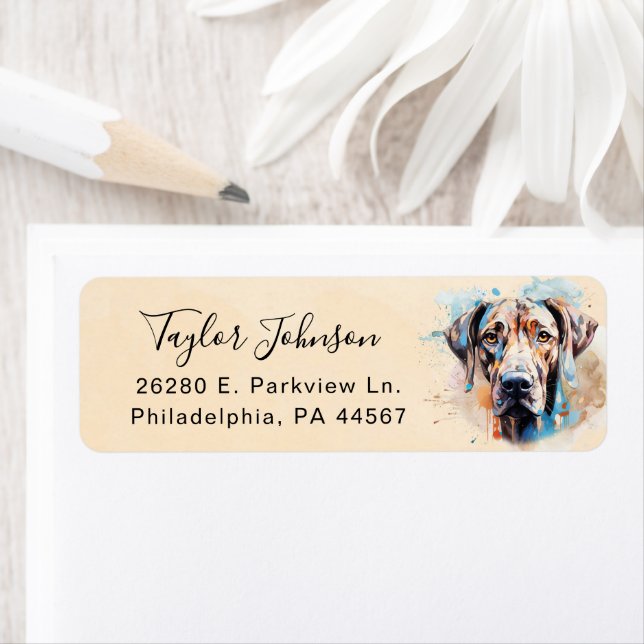 Great Dane Return Address Label (Insitu)