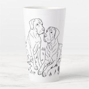 Great Dane scene  Latte Mug