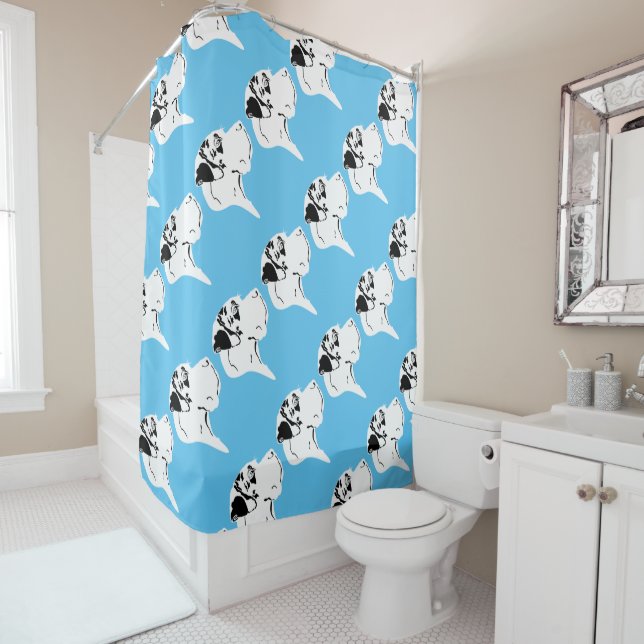 Great Dane Shower Curtain (In Situ)