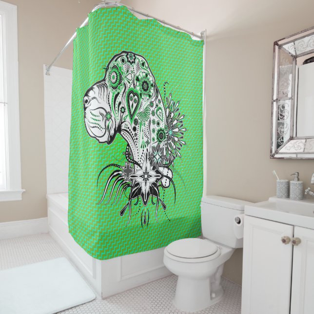 Great Dane Shower Curtain (In Situ)