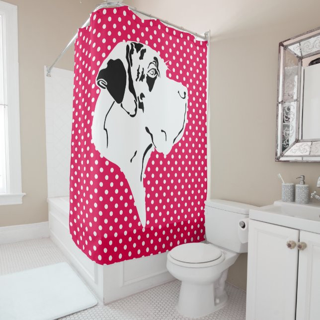 Great Dane Shower Curtain (In Situ)