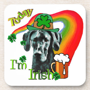 Great Dane St Patricks Day Coaster