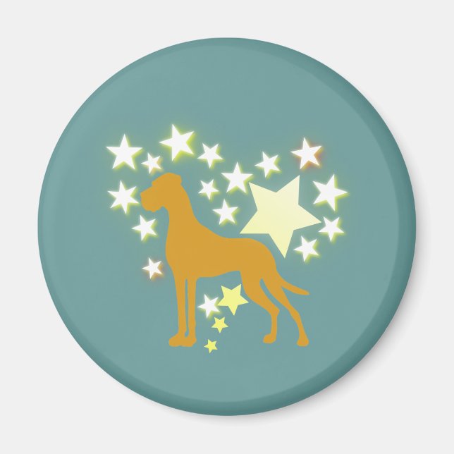 Great Dane star heart  Magnet (Front)