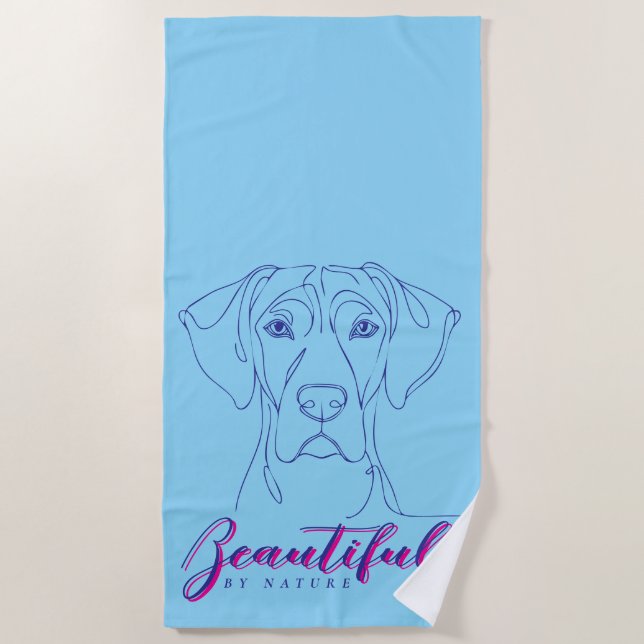 Great Dane Steampunk   Beach Towel (Front)