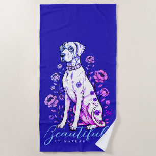 Great Dane Steampunk Beach Towel