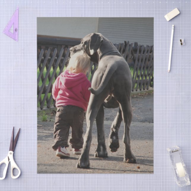 Great Dane steampunk  Tissue Paper (Craft)