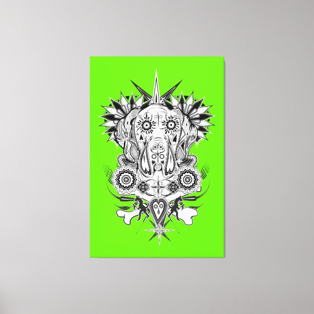 Great Dane Tattoo Canvas Print (Front)