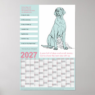 Great Dane The Hidden Message Calendar 2027 Poster