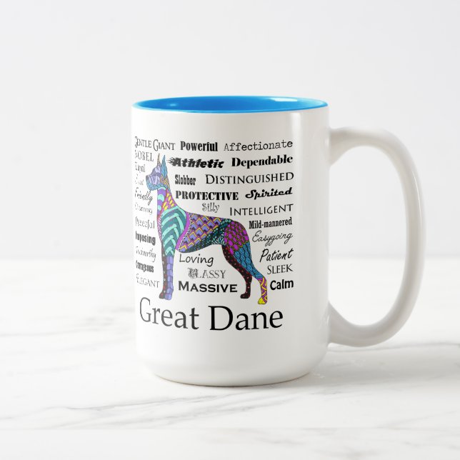 Great Dane Traits Mug (Right)